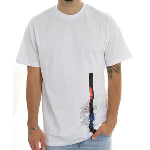 T-SHIRT STAMPATA BIANCO